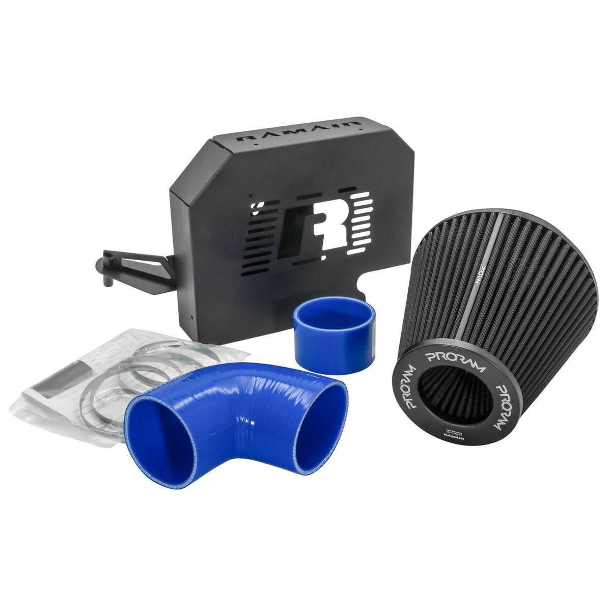 Induction Kit Ford Focus ST 225, Blue, with ECU Holder – Ramair PRORAM PRK-225-BL-ECU