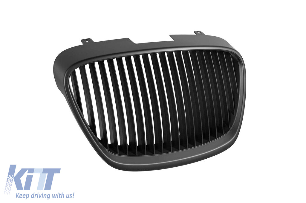Black ABS front grille Seat Leon 1P facelift - angle view