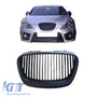 Badgeless front grille Seat Leon 1P facelift 2009-2012 matt black - KITT