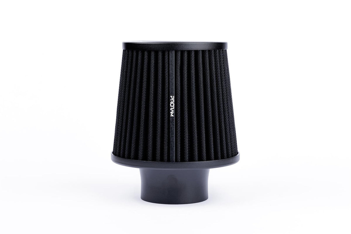 Pleated Cone Air Filter 63 mm OD Aluminium Neck, Universal – Ramair PJ-150-63-BK