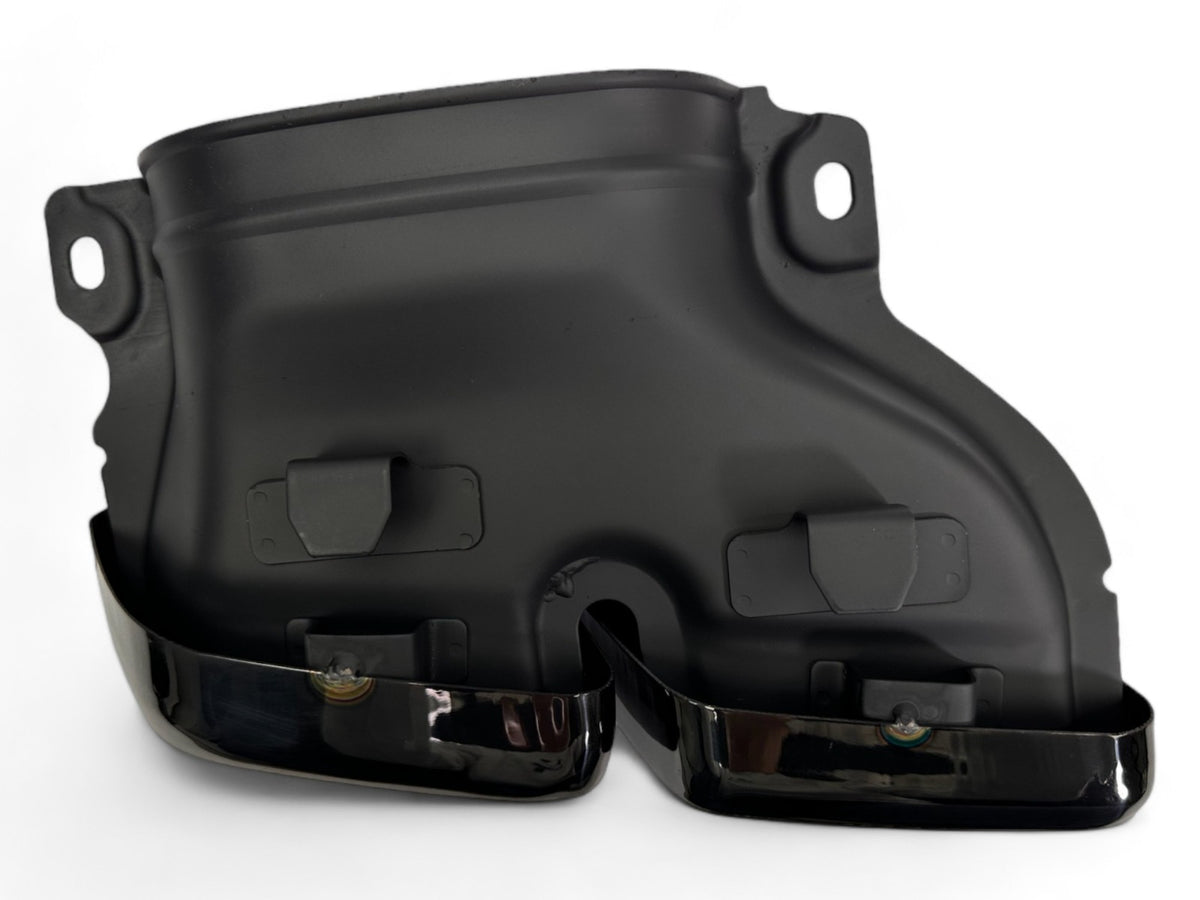 Rear Diffuser + Exhaust Tips Mercedes GLE W166 AMG Line (2015-2019) – Gloss Black – view 6