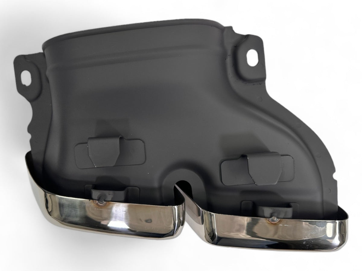 Rear Diffuser + Exhaust Tips Mercedes GLE W166 AMG Line (2015-2019) – Black / Chrome – view 7