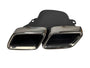 Rear Diffuser + Exhaust Tips Mercedes C-Class W205 / S205 Avantgarde / Standard (2014-2021) – Black / Chrome – view 6