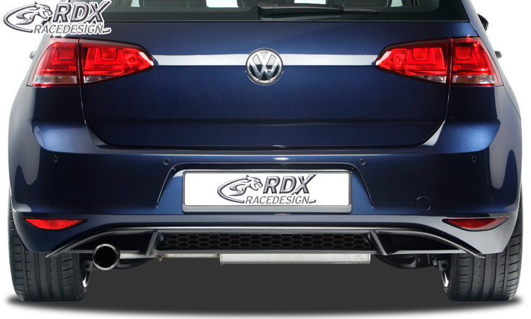 RDX GTI-Look rear bumper extension centre section for the VW Golf 7 (not GTI or GTD) – image 1 of 3