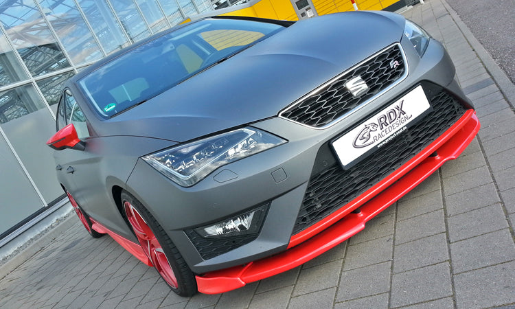 RDX VARIO-X front lip splitter for the SEAT Leon 5F FR and Cupra (up to 2017), incl. SC and ST – image 2 of 4
