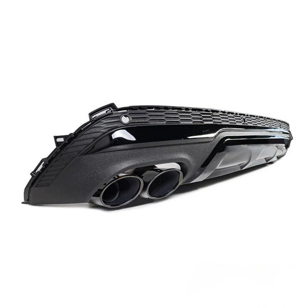 Rear Diffuser + Exhaust Tips Audi Q7 4M (2020-2023) - GCP 2x2 Gloss Black