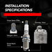 Iridium Pro Spark Plugs Heat Range 9 VW / Audi EA113, EA888.1 / EA888.2, EA837 – APR Z1003101 – image 4