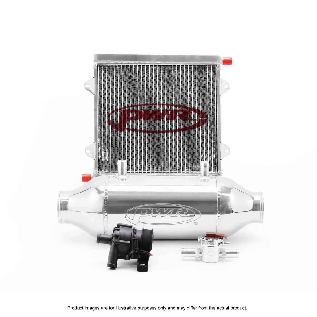 Liquid-to-Air Barrel Intercooler Kit 8″ x 8″, Universal – PWR PWR5221