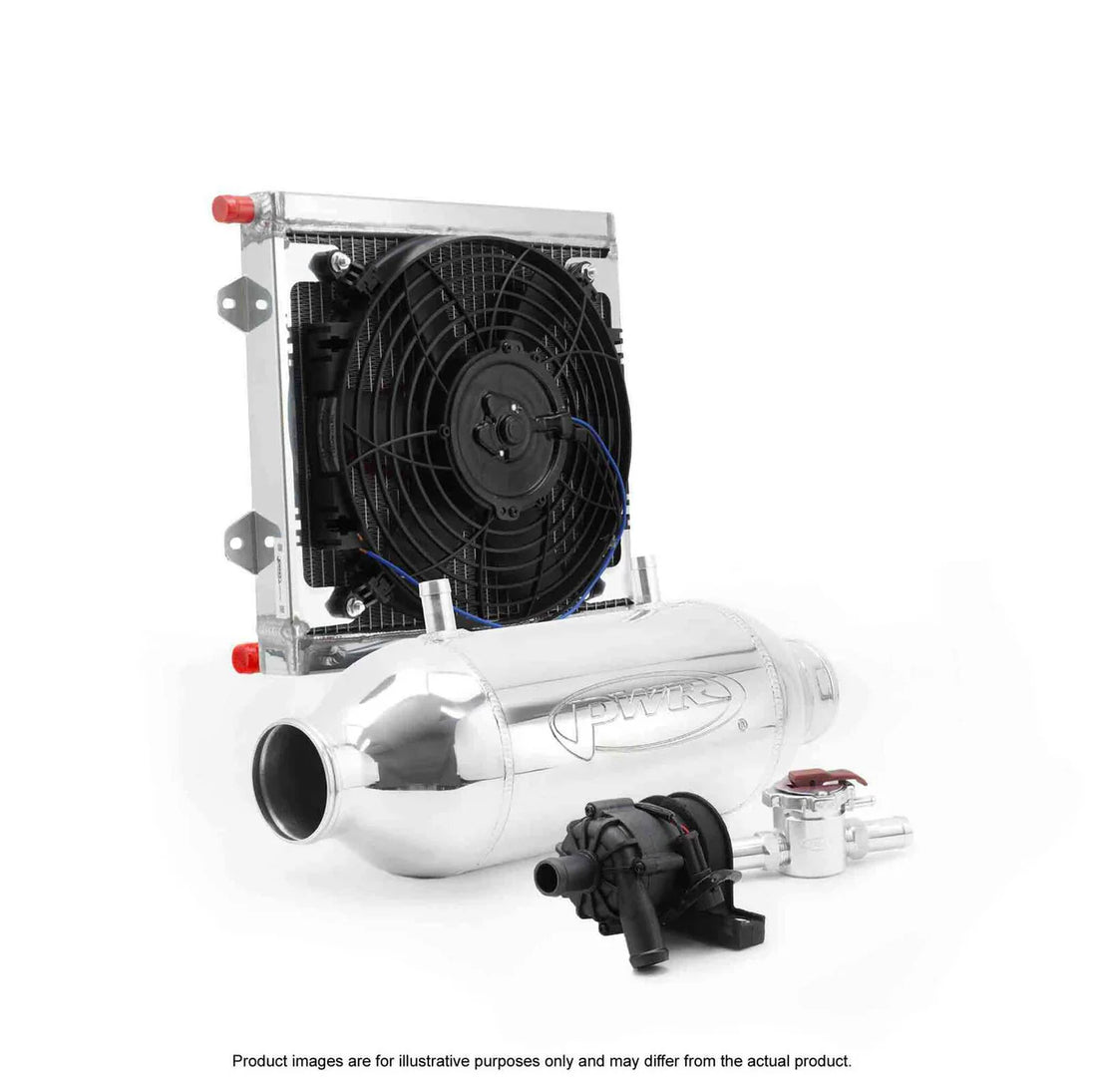 Liquid-to-Air Barrel Intercooler Kit 8″ x 8″, Universal – PWR PWR5221 – image 2