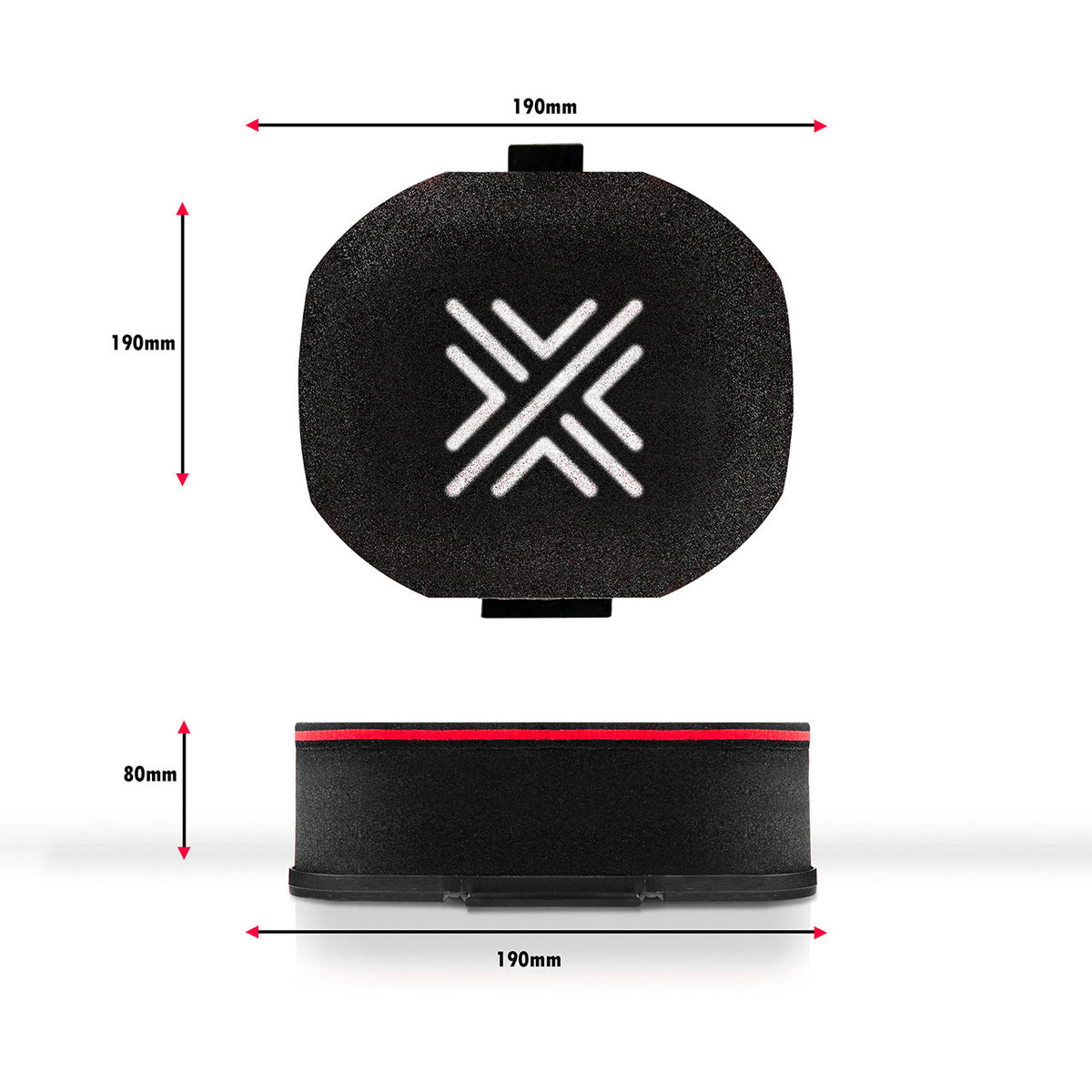 D-Shaped Carburettor Filter 65 mm Inner Diameter, 80 mm High, Universal – Pipercross C3003