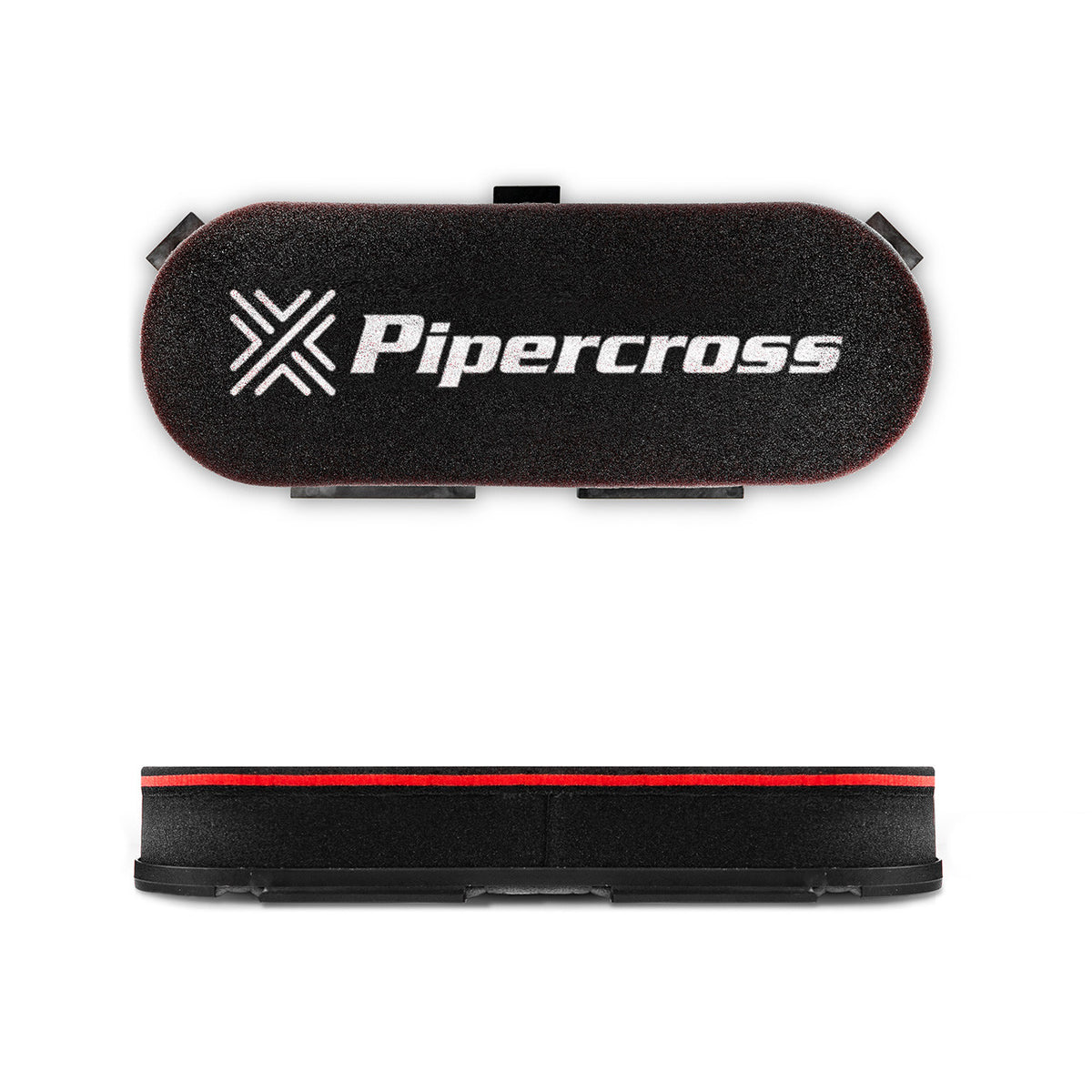 Carburettor Air Filter, D-Shaped 435 × 190 × 55 mm, 40 mm Inner Diameter – Pipercross C6002