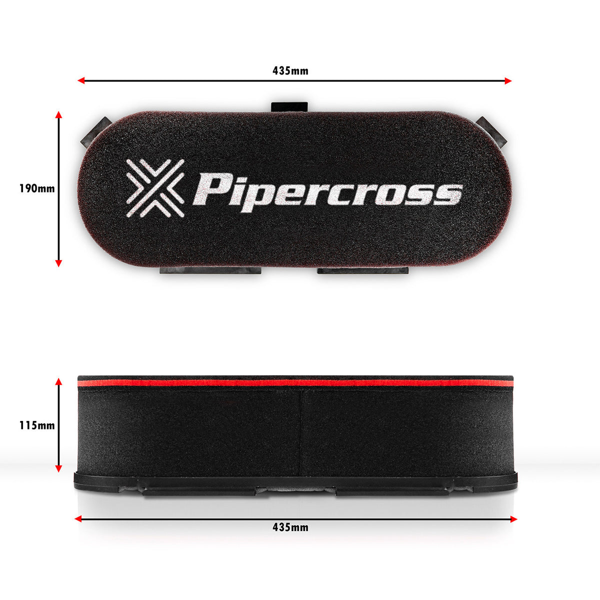 D-Shaped Carburettor Filter 100 mm Inner Diameter, 115 mm High, Universal – Pipercross C6004 – image 4