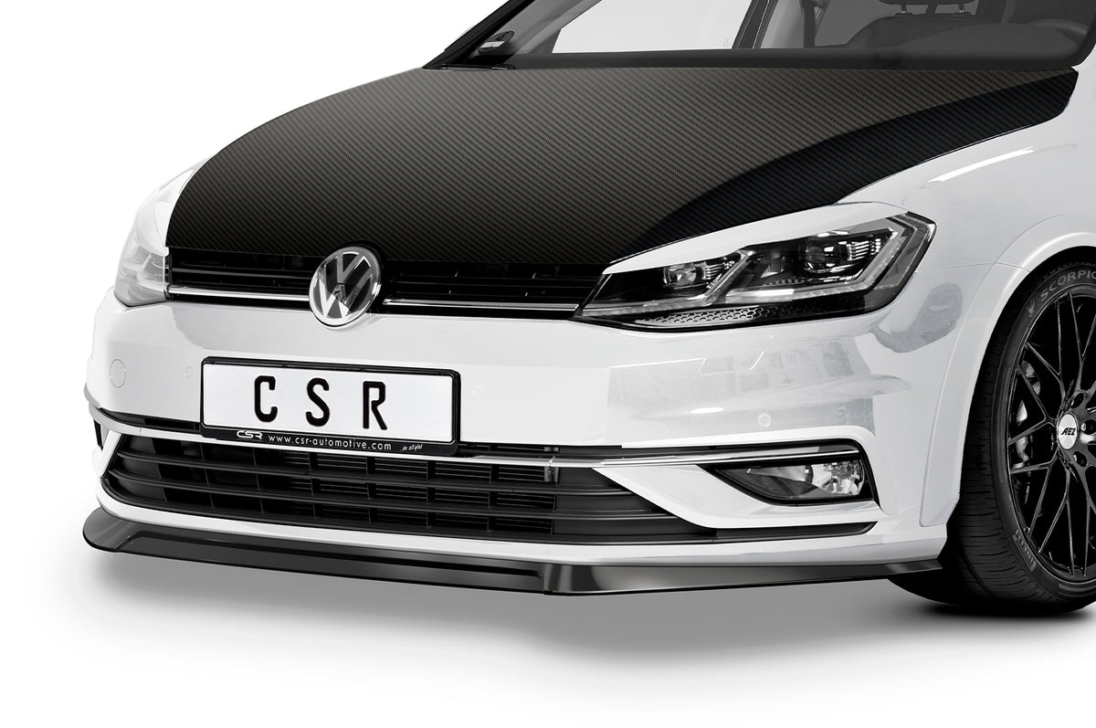 Front Spoiler Lip with ABE for VW Golf 7 Facelift 2017+ (Base Model, CSL324)