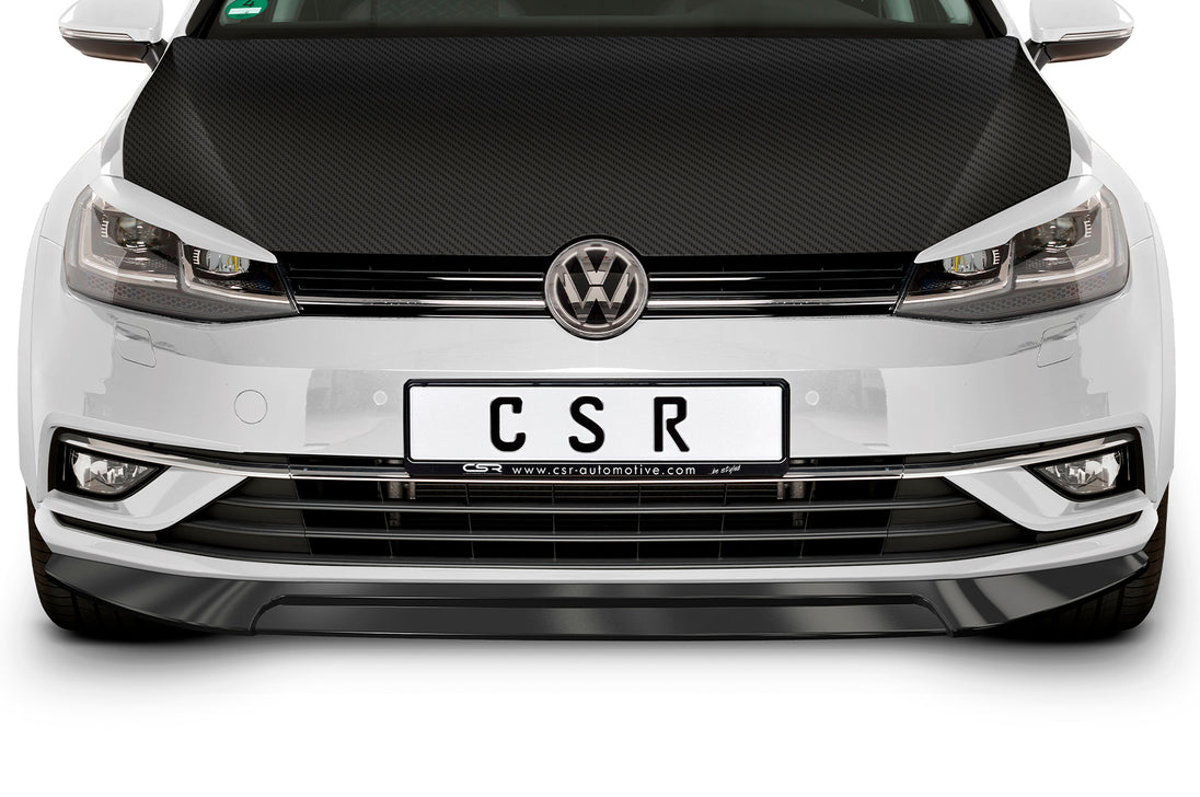 Front Spoiler Lip with ABE for VW Golf 7 Facelift 2017+ (Base Model, CSL324)