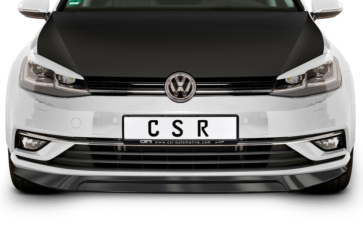 Front Spoiler Lip with ABE for VW Golf 7 Facelift 2017+ (Base Model, CSL324)