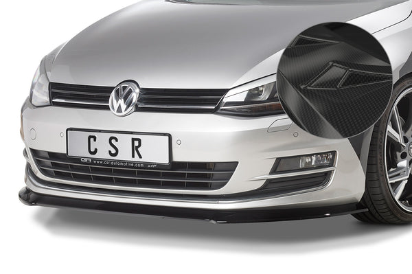 Labio delantero para VW Golf 7 – aspecto carbono, con ABE