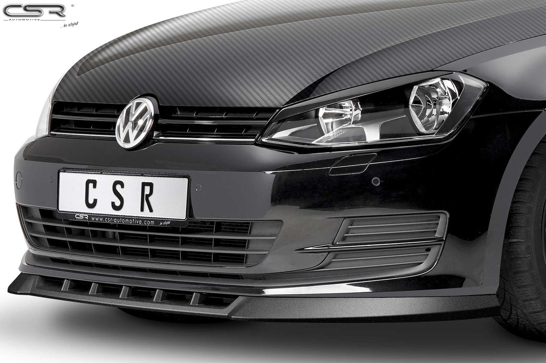 Front Spoiler Lip with ABE for VW Golf 7 Pre-Facelift 2012-2017 (CSL332)