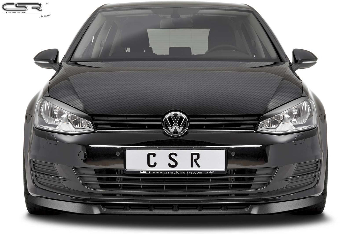 Front Spoiler Lip with ABE for VW Golf 7 Pre-Facelift 2012-2017 (CSL332)