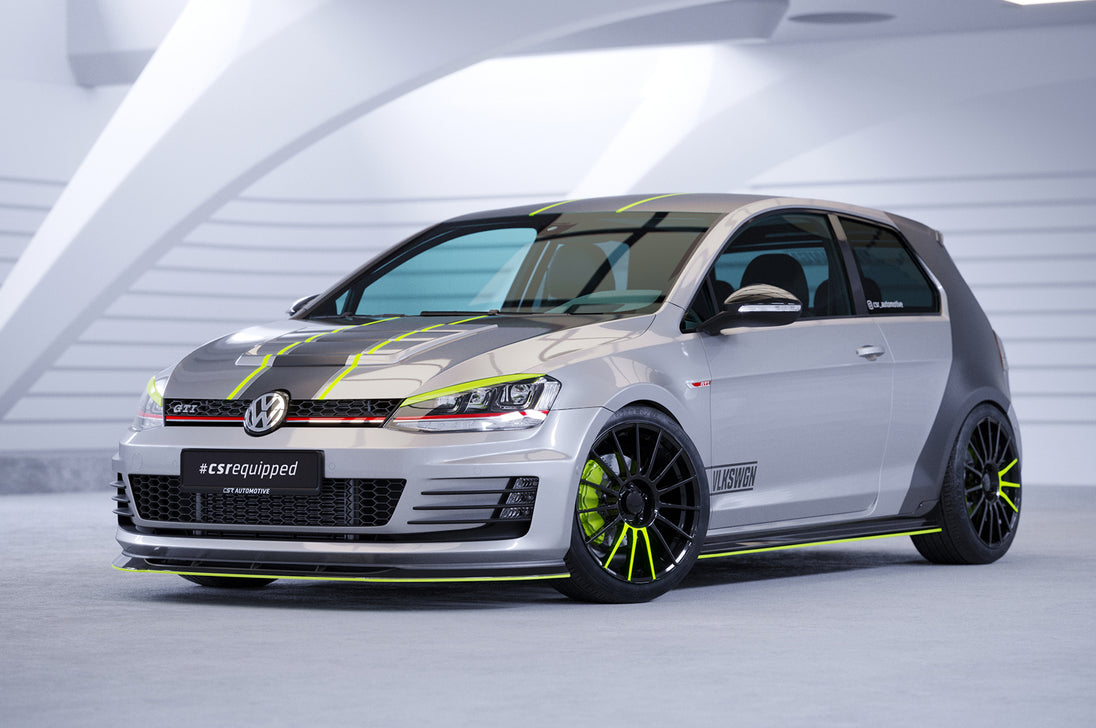 Front Spoiler Lip with ABE for VW Golf 7 GTI / GTD 2013-2017