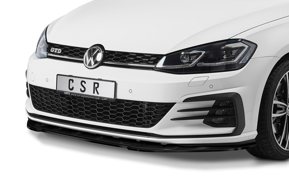 Front Spoiler Lip with ABE for VW Golf 7 GTI / GTD / R-Line Facelift 2017+