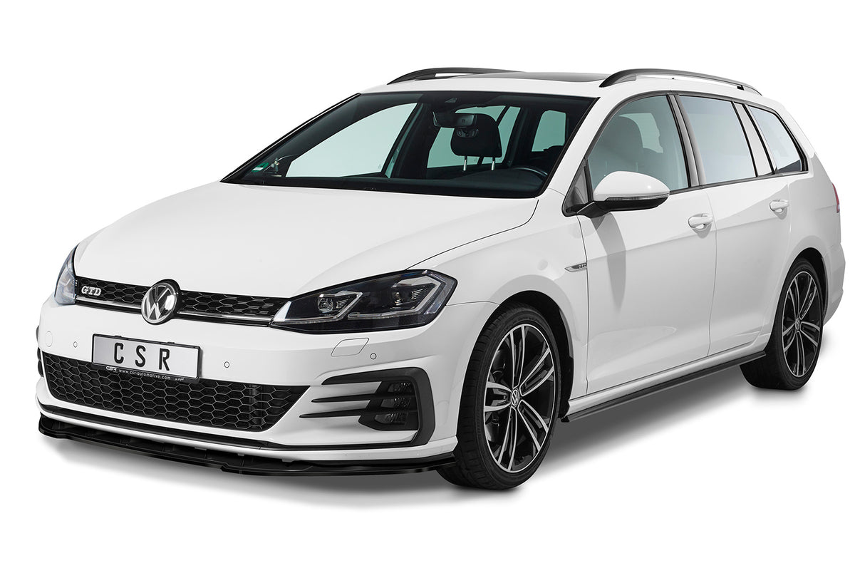 Front Spoiler Lip with ABE for VW Golf 7 GTI / GTD / R-Line Facelift 2017+
