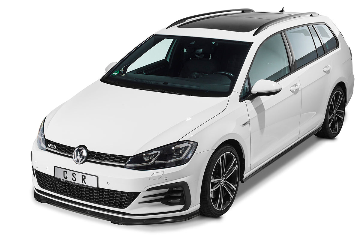 Front Spoiler Lip with ABE for VW Golf 7 GTI / GTD / R-Line Facelift 2017+