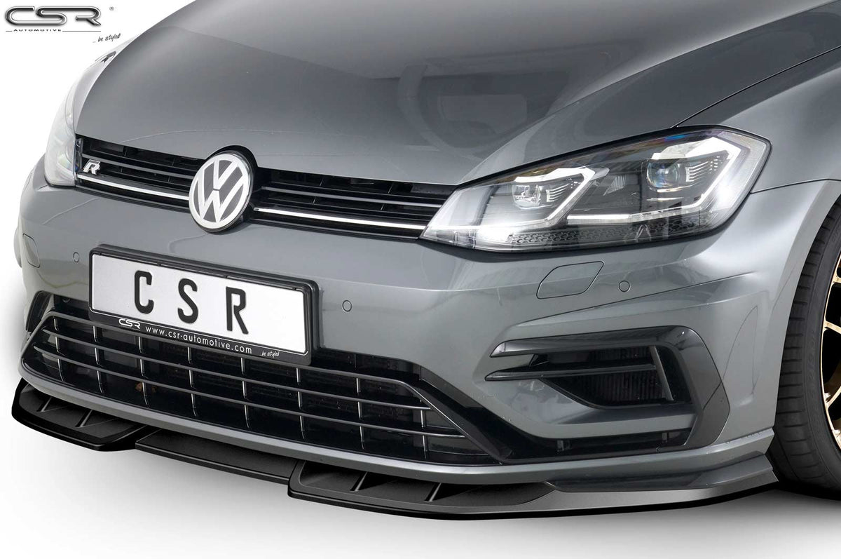 Front Spoiler Lip with ABE for VW Golf 7 R Facelift 2017+ (CSL373)