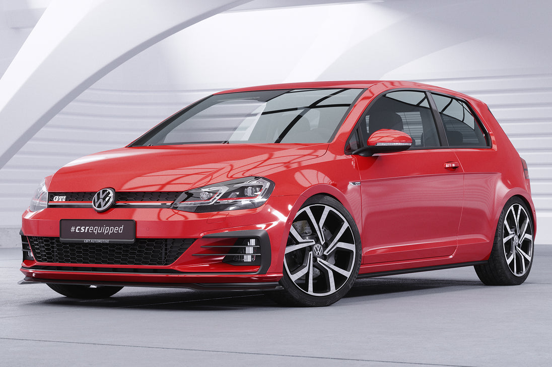 Front Spoiler Lip with ABE for VW Golf 7 GTI / GTD Facelift 2017+, TCR Look