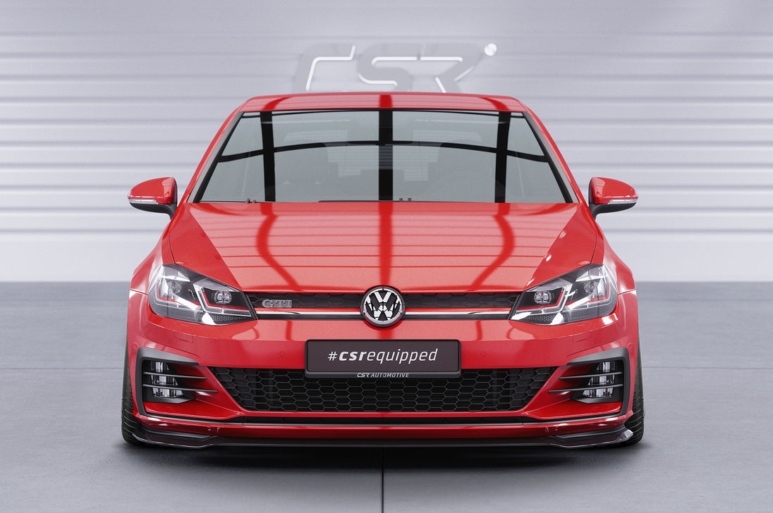 Front Spoiler Lip with ABE for VW Golf 7 GTI / GTD Facelift 2017+, TCR Look