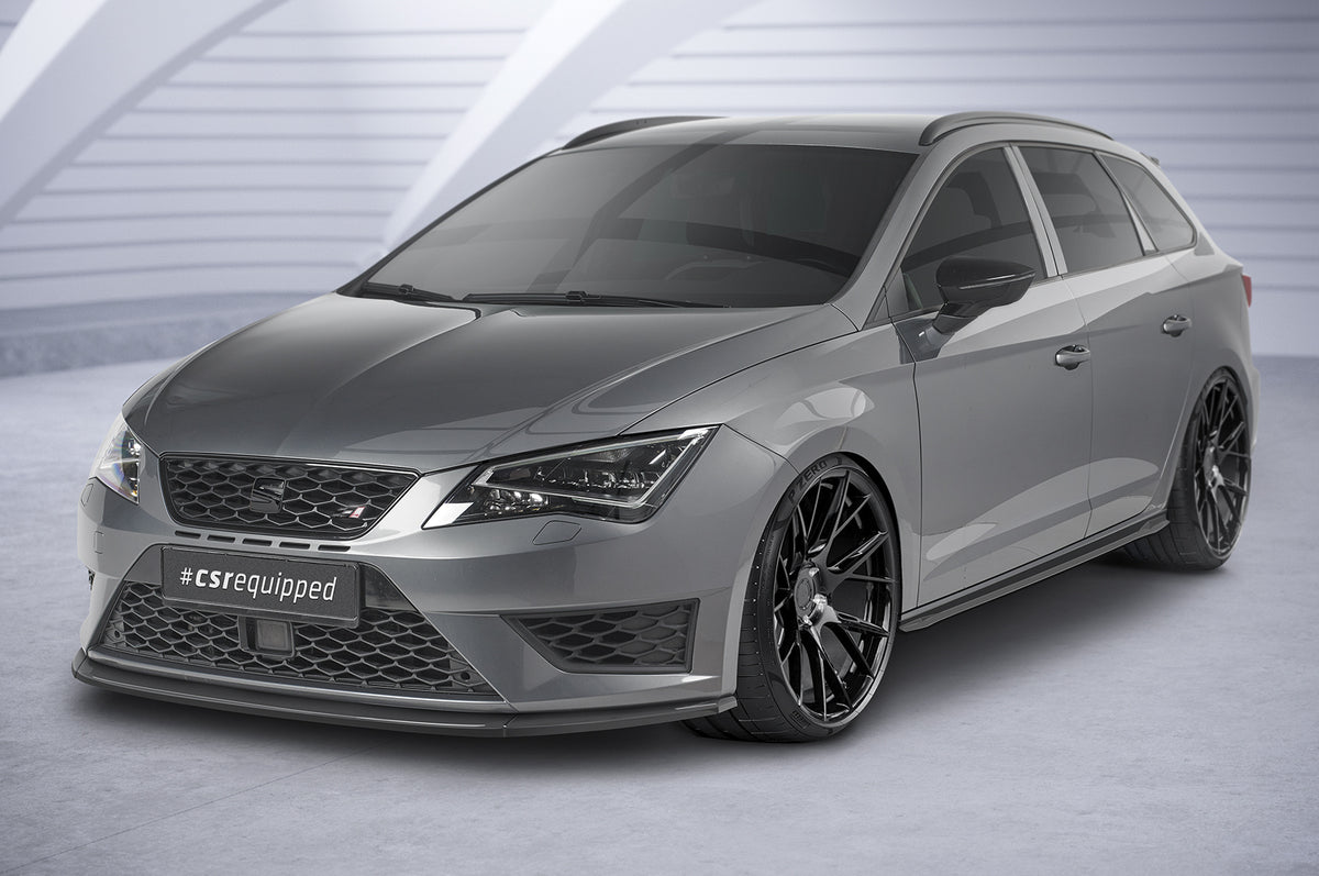 Front Spoiler Lip with ABE for Seat Leon Mk3 (5F) FR / Cupra Pre-Facelift 2013-2016