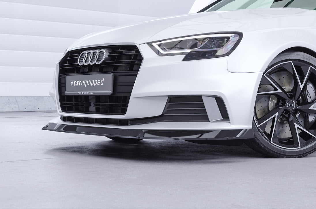 Front Spoiler Lip with ABE for Audi A3 8V Facelift 3-Door / Sportback 2016-2020 (not S-Line)