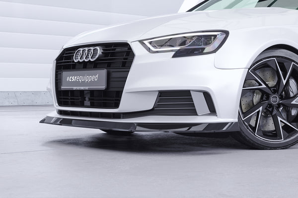 Splitter delantero con ABE para Audi A3 8V facelift 3 puertas / Sportback 2016-2020 (no S-Line)