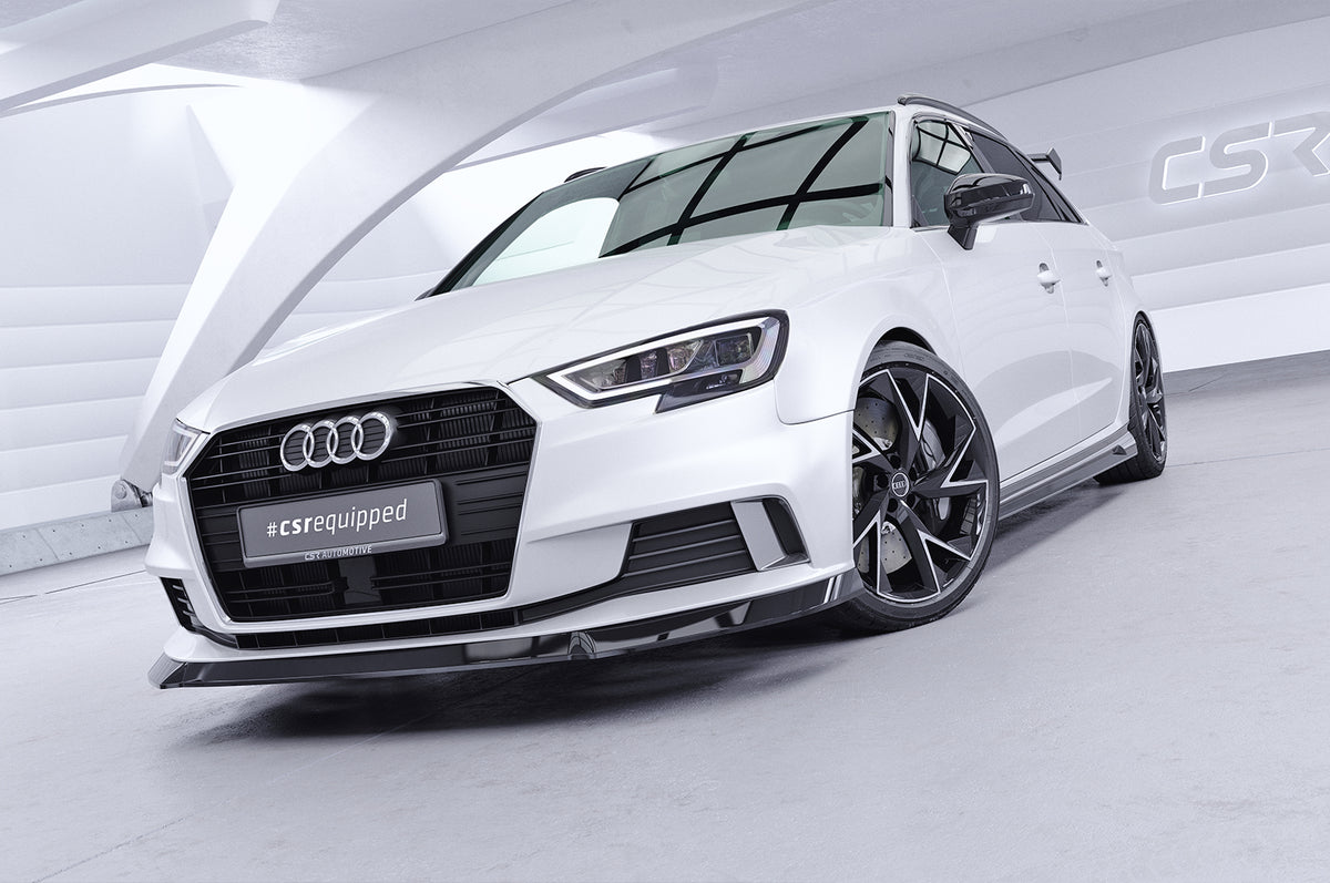 Front Spoiler Lip with ABE for Audi A3 8V Facelift 3-Door / Sportback 2016-2020 (not S-Line)