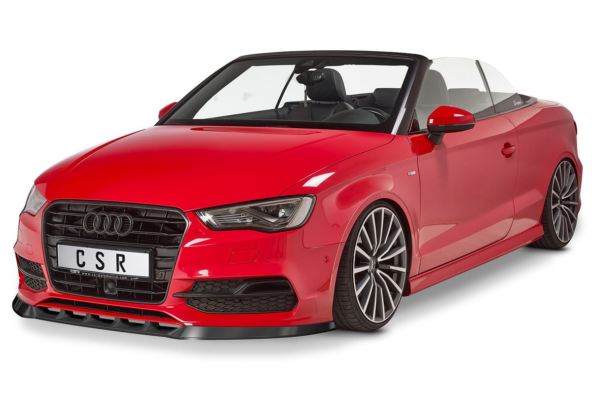Front Spoiler Lip with ABE for Audi A3 8V S-Line / S3 Sedan and Cabriolet Pre-Facelift 2013-2016