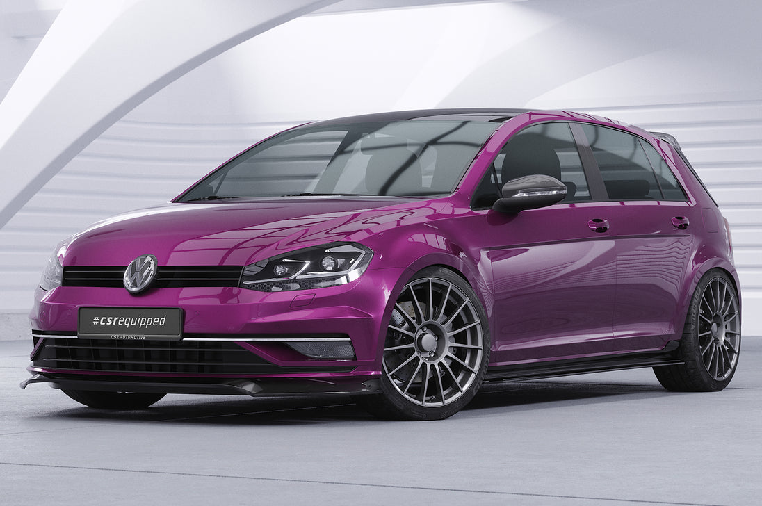 Front Spoiler Lip with ABE for VW Golf 7 Facelift 2017+ (Base Model)