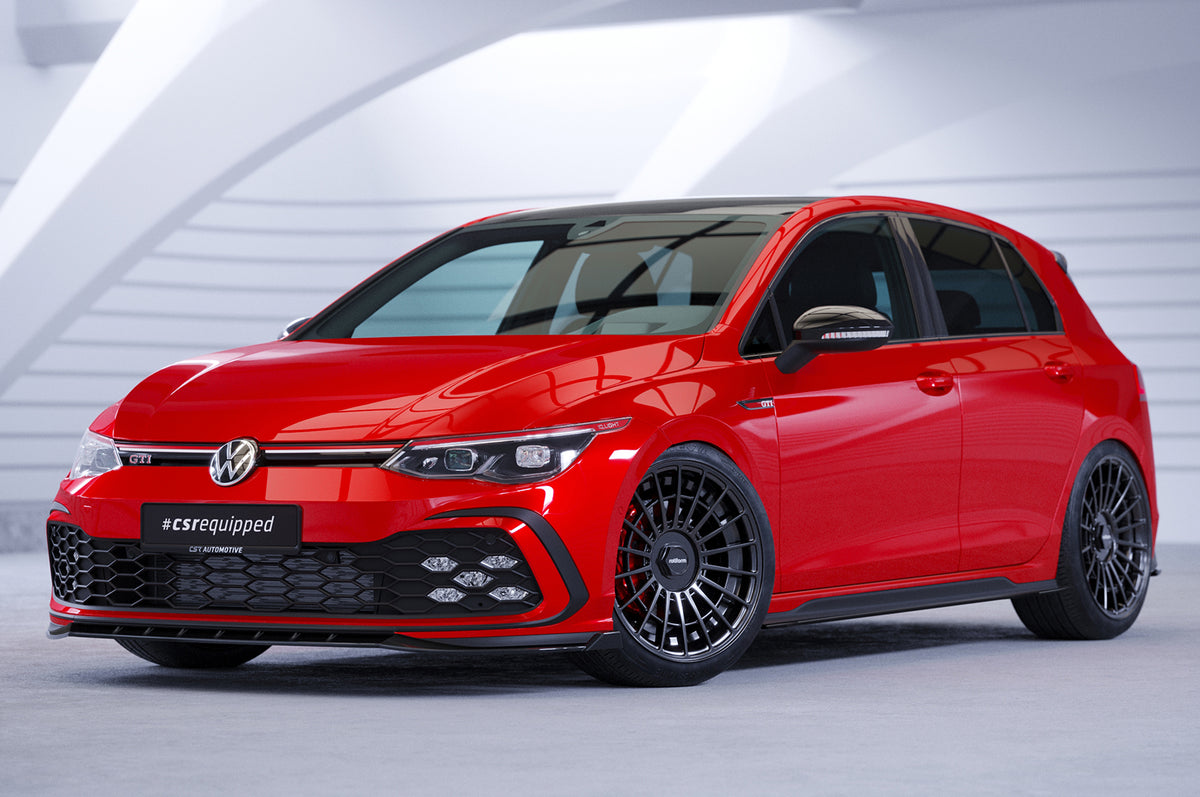 Front Spoiler Lip with ABE for VW Golf 8 GTI / GTD / GTE / R-Line 2019+ (CSL466)