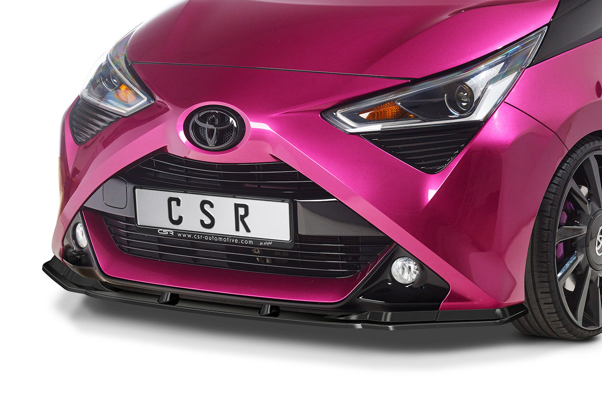Front Spoiler Lip with ABE for Toyota Aygo 2 Facelift 2018+