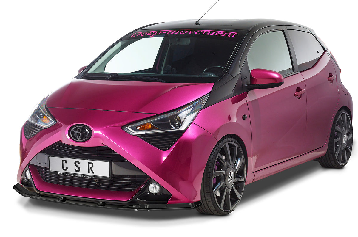 Front Spoiler Lip with ABE for Toyota Aygo 2 Facelift 2018+