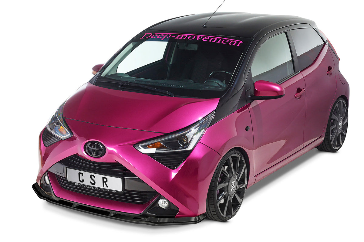 Front Spoiler Lip with ABE for Toyota Aygo 2 Facelift 2018+
