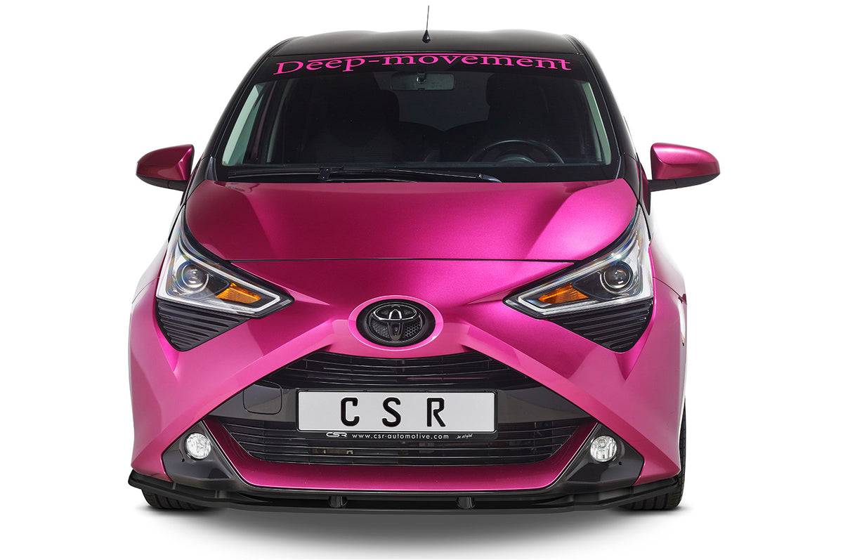 Front Spoiler Lip with ABE for Toyota Aygo 2 Facelift 2018+