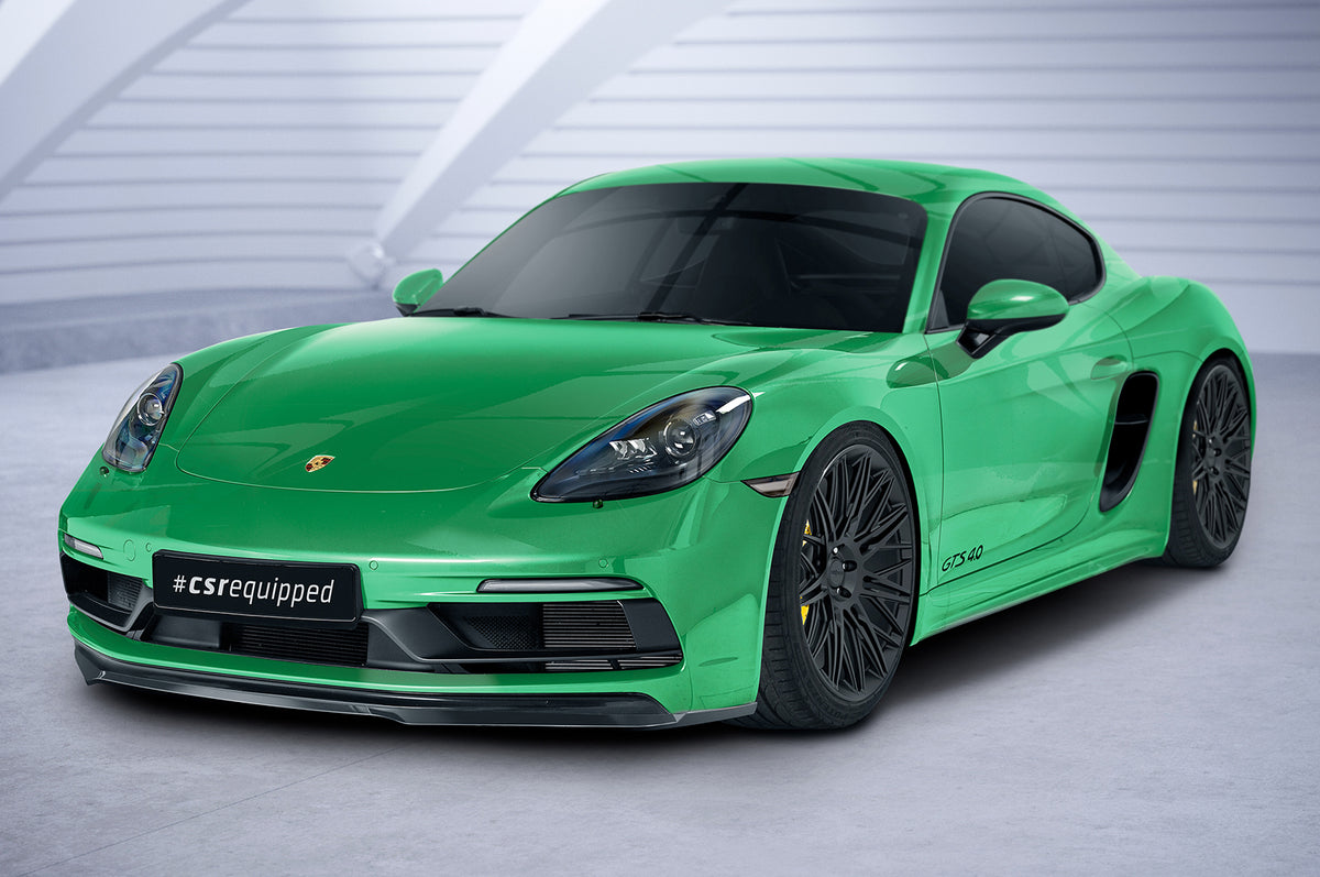 Front Spoiler Lip with ABE for Porsche 718 Boxster / Porsche Cayman 718 (982) GTS 4.0 2016+