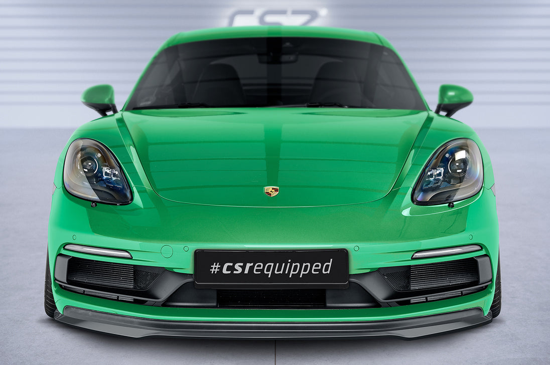 Front Spoiler Lip with ABE for Porsche 718 Boxster / Porsche Cayman 718 (982) GTS 4.0 2016+