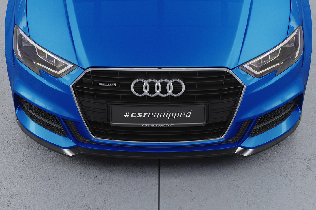 Front Spoiler Lip with ABE for Audi A3 8V S-Line / S3 Sedan and Cabriolet Facelift 2016-2020