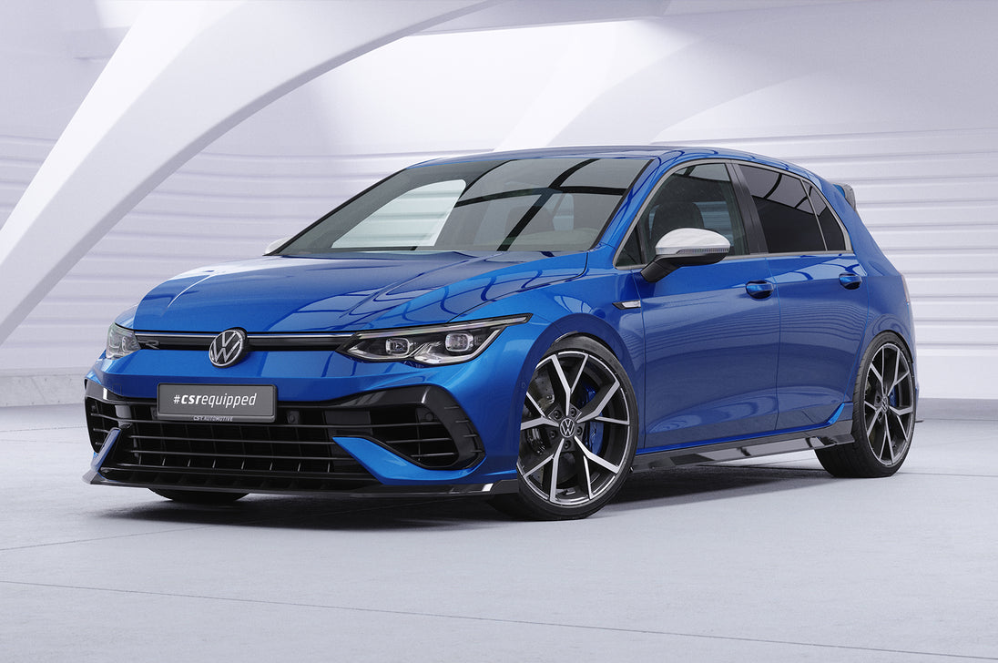 Front Spoiler Lip with ABE for VW Golf 8 R 2020+