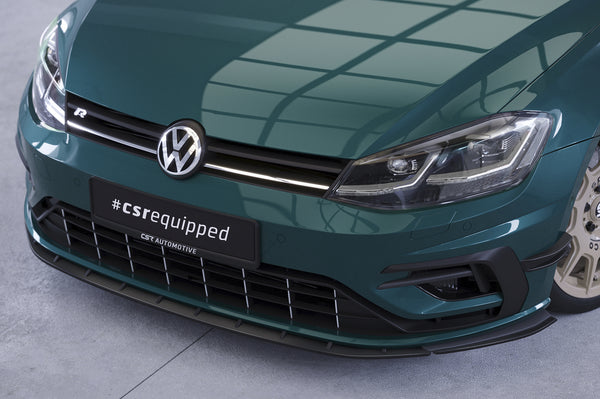 Lámina de splitter delantero (central) con ABE para VW Golf 7 R / R-Line facelift 2017-2021