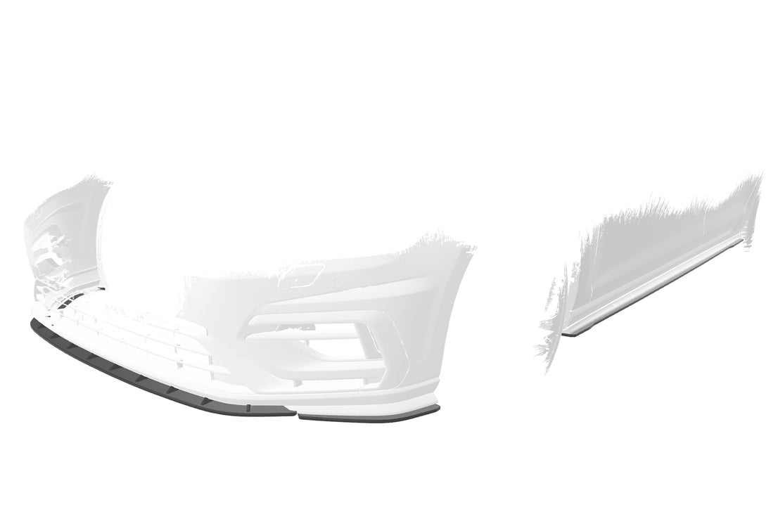 Front Spoiler Blades (Sides, without Flaps) with ABE for VW Golf 7 R / R-Line Facelift 2017-2021