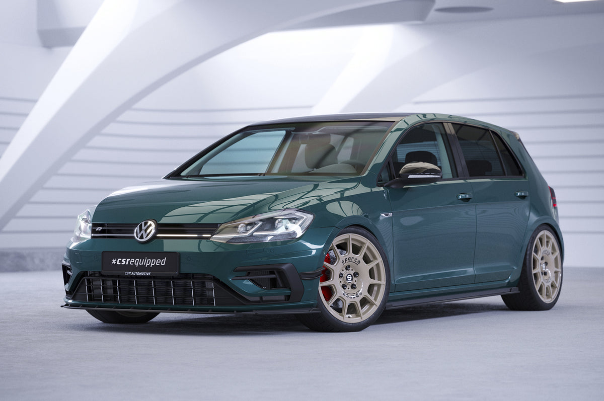 Front Spoiler Blades (Sides, with Flaps) with ABE for VW Golf 7 R / R-Line Facelift 2017-2021