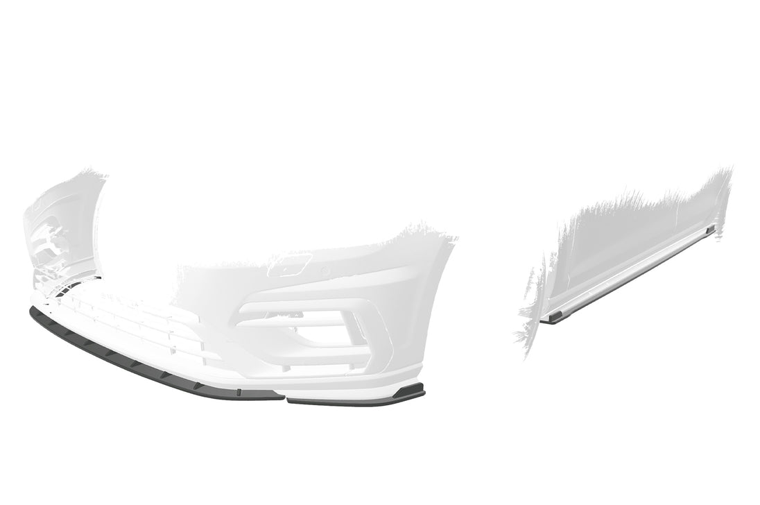 Front Spoiler Blades (Sides, with Flaps) with ABE for VW Golf 7 R / R-Line Facelift 2017-2021