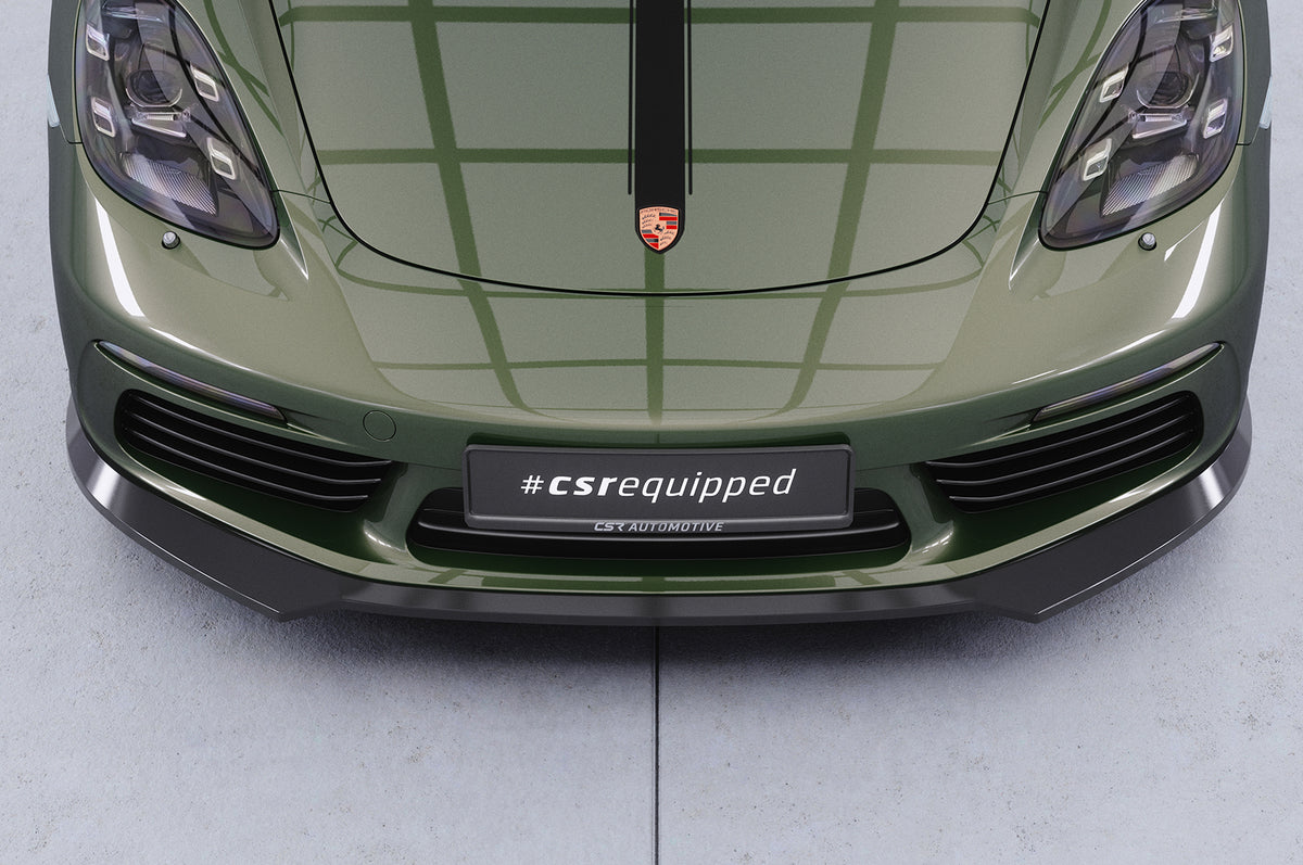 Front Spoiler Lip with ABE for Porsche 718 Boxster / Porsche Cayman 718 (982) 2016+