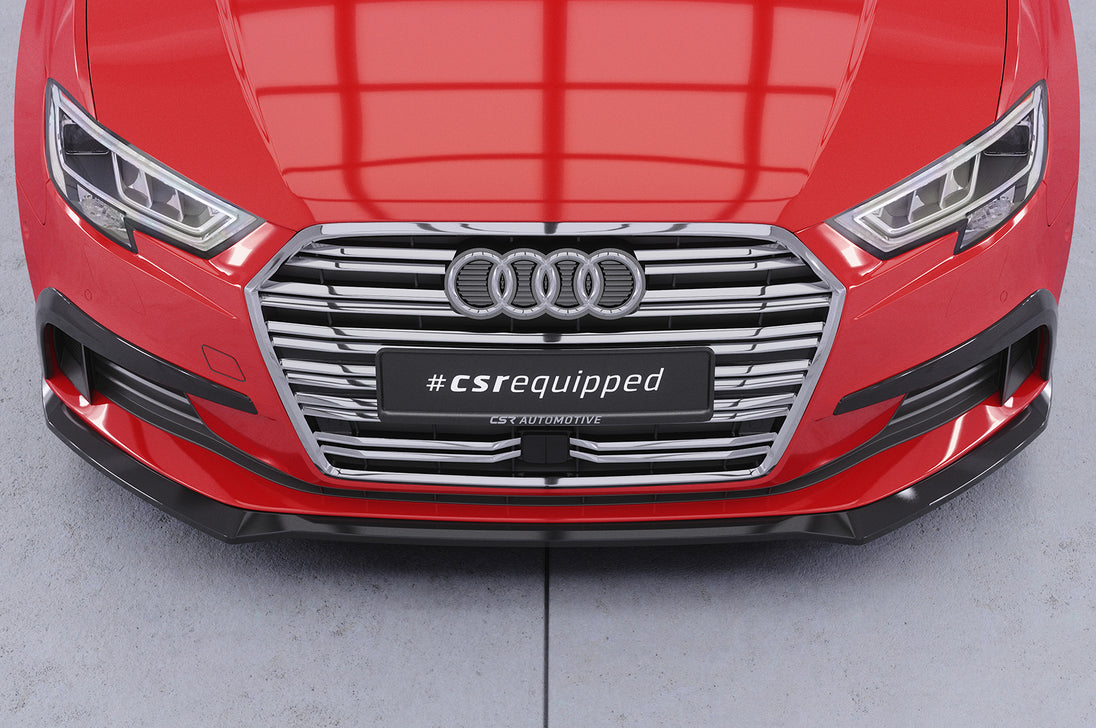 Front Spoiler Lip with ABE for Audi A3 8V Sedan and Cabriolet Facelift 2016-2020 (not S-Line)